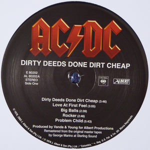 AC/DC : Dirty Deeds Done Dirt Cheap (LP, Album, RE, RM, 180)