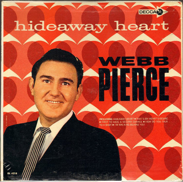 Webb Pierce - Hideaway Heart - LP