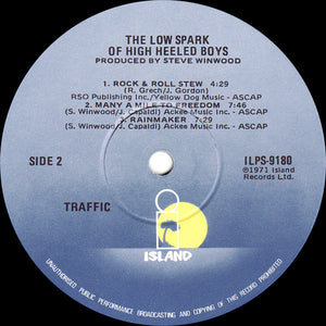 Traffic : The Low Spark Of High Heeled Boys (LP, Album, RE, LA )