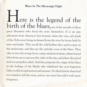 Big Bill Broonzy, Memphis Slim , And Sonny Boy Williamson : Blues In The Mississippi Night (CD, Club, RE)