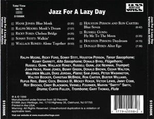 Various : Jazz For A Lazy Day (CD, Comp, RE)