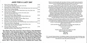 Various : Jazz For A Lazy Day (CD, Comp, RE)