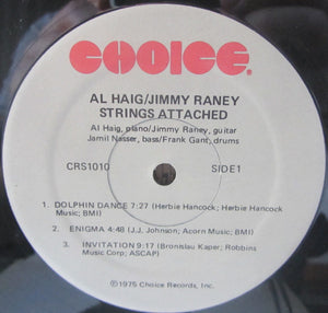 Al Haig & Jimmy Raney : Strings Attached (LP, Album)