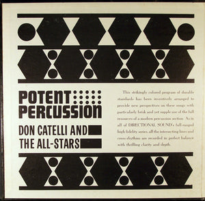 Don Catelli And The All Stars : Potent Percussion (LP, Gat)