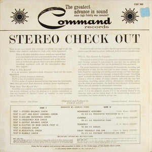 Unknown Artist : Stereo Check Out (LP, Gat)