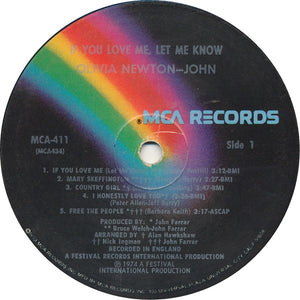 Olivia Newton-John : If You Love Me Let Me Know (LP, Album, RP)