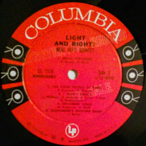 Neal Hefti Quintet : Light And Right! (The Modern Touch Of The Neal Hefti Quintet) (LP, Mono, Promo)