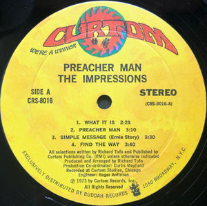 Impressions* : Preacher Man (LP, Album, Mon)