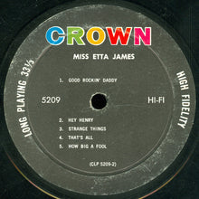 Load image into Gallery viewer, Etta James : Miss Etta James (LP, Album, Mono)
