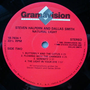 Steven Halpern • Dallas Smith (3) : Natural Light (LP, Album)
