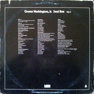 Grover Washington, Jr. : Soul Box Vol.2 (LP, Album, Mon)