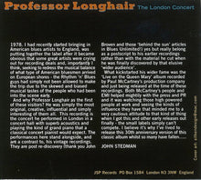 Load image into Gallery viewer, Professor Longhair : The London Concert (CD, Album, RE)
