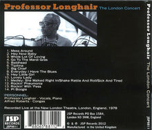 Laden Sie das Bild in den Galerie-Viewer, Professor Longhair : The London Concert (CD, Album, RE)
