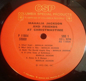 Mahalia Jackson And Friends* : At Christmastime (LP, Album)