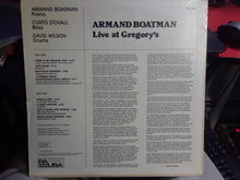 Laden Sie das Bild in den Galerie-Viewer, Armand Boatman : Live At Gregory&#39;s (LP, Album)
