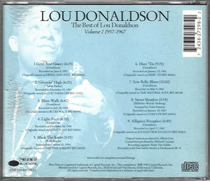 Lou Donaldson : The Best Of Lou Donaldson Vol. 1 1957-1967 (CD, Comp)