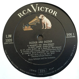 Dizzy Gillespie And His Orchestra : Dizzier And Dizzier (LP, Comp, Mono, Gat)
