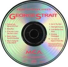 Load image into Gallery viewer, George Strait : Ten Strait Hits (CD, Comp)
