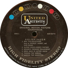 Laden Sie das Bild in den Galerie-Viewer, John Barry : Goldfinger (Original Motion Picture Sound Track) (LP, Album, Pit)
