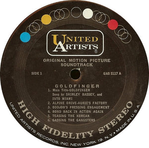 John Barry : Goldfinger (Original Motion Picture Sound Track) (LP, Album, Pit)