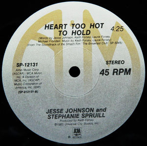 Wang Chung / Jesse Johnson And Stephanie Spruill : Fire In The Twilight / Heart Too Hot To Hold (12", Single)