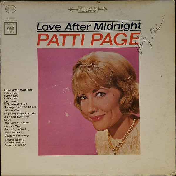 Patti Page : Love After Midnight (LP, Album)