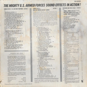 No Artist : The Mighty U.S. Armed Forces Sound Effects In Action! (3xLP, Gol + Box)