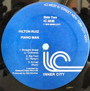 Hilton Ruiz Trio : Piano Man (LP, Album)