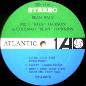 Milt Jackson / Coleman Hawkins : Bean Bags (LP, Album)