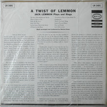 Load image into Gallery viewer, Jack Lemmon : A Twist Of Lemmon: Jack Lemmon Plays And Sings (LP, Album, Mono)
