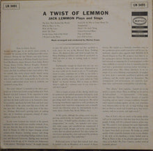 Load image into Gallery viewer, Jack Lemmon : A Twist Of Lemmon: Jack Lemmon Plays And Sings (LP, Album, Mono)
