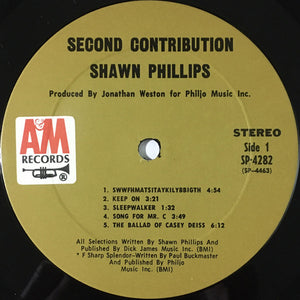 Shawn Phillips (2) : Second Contribution (LP, Album, Ter)