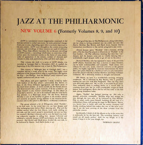 Norman Granz' Jazz At The Philharmonic* : Norman Granz' Jazz At The Philharmonic New Volume 6 (Formerly Vols. 8, 9, And 10) (LP, Album, Mono, RE)