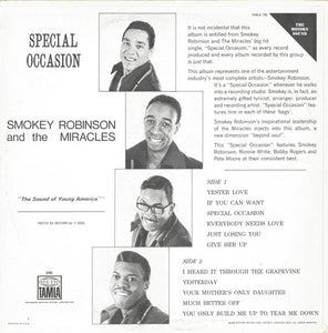 Smokey Robinson And The Miracles* : Special Occasion (LP, Album, Hol)