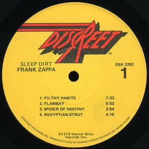 Frank Zappa : Sleep Dirt (LP, Album, Los)
