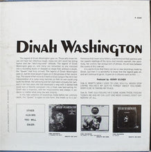 Charger l&#39;image dans la galerie, Dinah Washington : Dinah Washington (LP, Album, Mono)
