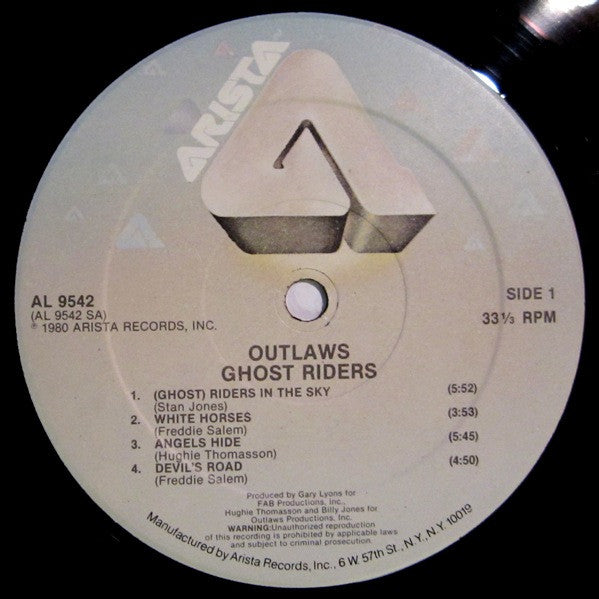Buy Outlaws : Ghost Riders (LP, Album, Kee) Online for a great price ...