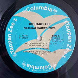 Richard Tee : Natural Ingredients (LP, Album, Gat)