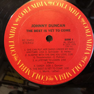 Johnny Duncan (3) : The Best Is Yet To Come (LP)