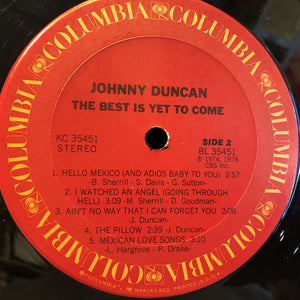 Johnny Duncan (3) : The Best Is Yet To Come (LP)