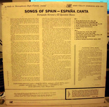 Load image into Gallery viewer, Fernando Sirvent y El Quinteto Basco : Songs Of Spain España Canta (LP, Album)
