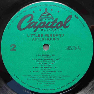 Little River Band : After Hours (LP, Album, Jac)