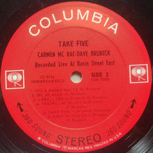 Load image into Gallery viewer, Carmen McRae - Dave Brubeck : Take Five (Recorded Live At Basin Street East) (LP, Album)

