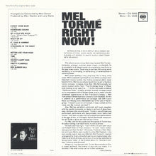 Laden Sie das Bild in den Galerie-Viewer, Mel Tormé : Right Now! (CD, Album, RE)
