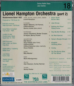 Lionel Hampton Orchestra* : Mustermesse Basel 1953 Part 2 (CD)