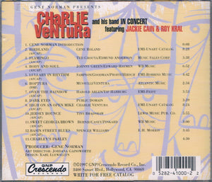 Charlie Ventura And His Band* Featuring Jackie Cain & Roy Kral : In Concert (CD, Album)