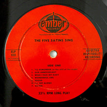 Charger l&#39;image dans la galerie, The Five Satins : The 5 Satins Sing (LP, Album, Mono)
