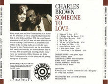 Load image into Gallery viewer, Charles Brown : Someone To Love (CD, Album)
