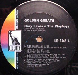 Gary Lewis & The Playboys : Golden Greats (LP, Comp, Mono, Pit)