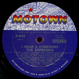 The Supremes : I Hear A Symphony (LP, Album)